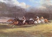 Theodore   Gericault The Epsom Derby (mk09) oil painting